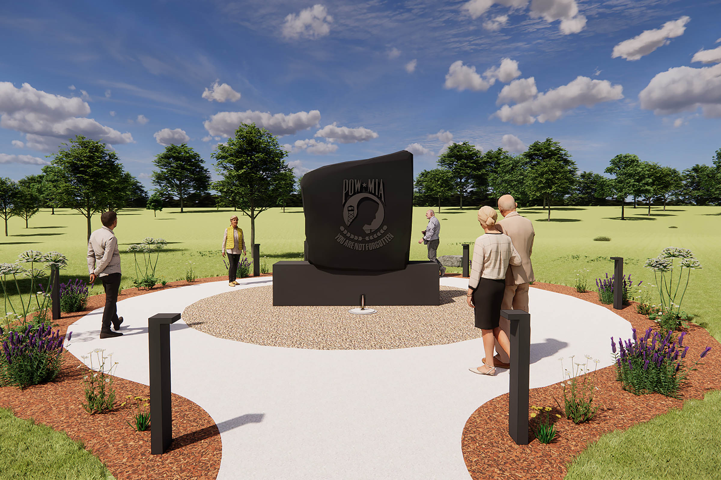 Rendition of our upcoming POW/Missing in Action Memorial.