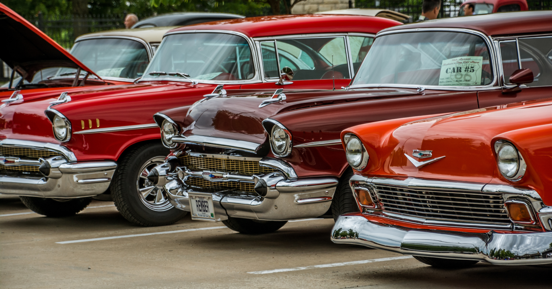 Classic Car Background Father's Day Event and Car Show